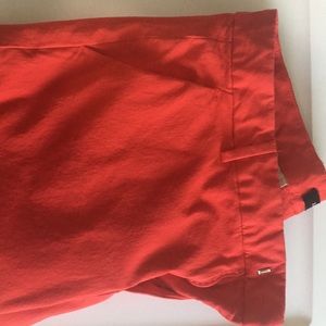 Relaxed fit, red skinny jeans